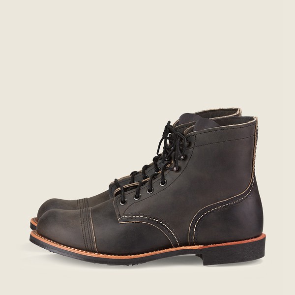 Heritage Støvler Herre - Red Wing Iron Ranger - 6-Inch Rough & Tough Læder - Mørkegrå - SNJKBP-732